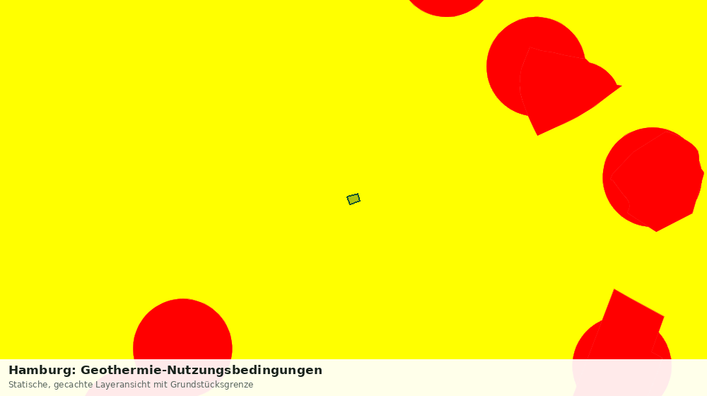 Statische Kartenansicht: Hamburg: Geothermie-Nutzungsbedingungen