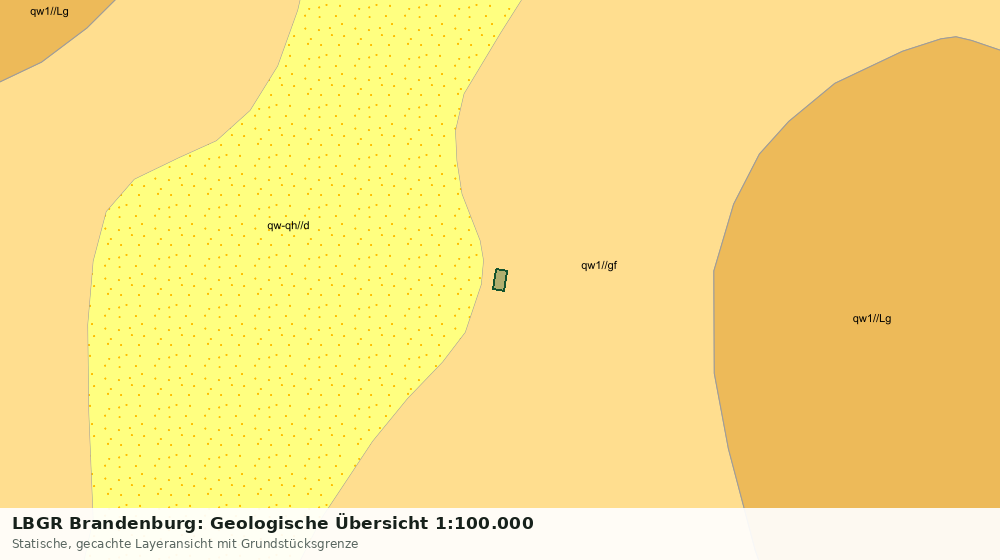 Statische Kartenansicht: LBGR Brandenburg: Geologische Übersicht 1:100.000