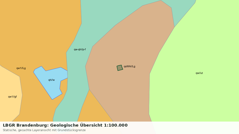 Statische Kartenansicht: LBGR Brandenburg: Geologische Übersicht 1:100.000
