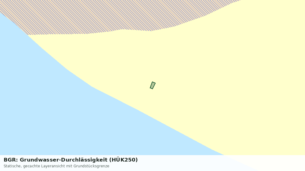 Statische Kartenansicht: BGR: Grundwasser-Durchlässigkeit (HÜK250)
