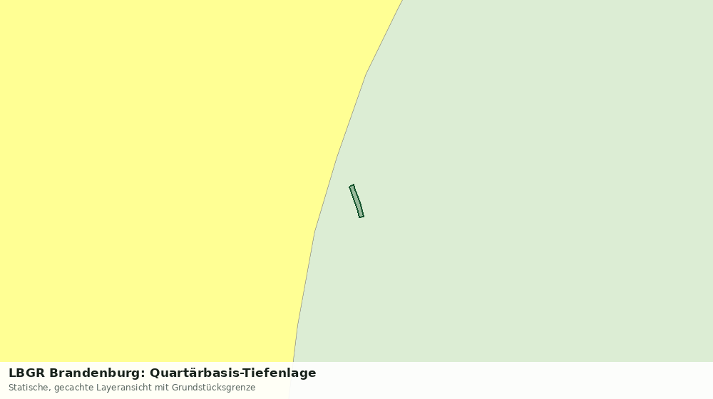 Statische Kartenansicht: LBGR Brandenburg: Quartärbasis-Tiefenlage