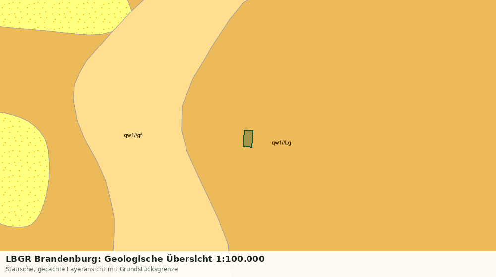 Statische Kartenansicht: LBGR Brandenburg: Geologische Übersicht 1:100.000
