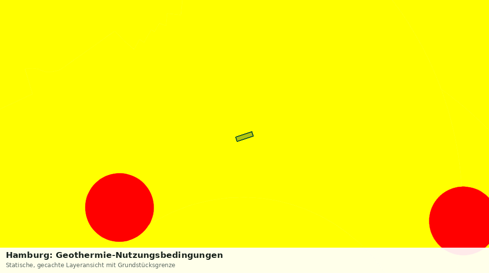 Statische Kartenansicht: Hamburg: Geothermie-Nutzungsbedingungen