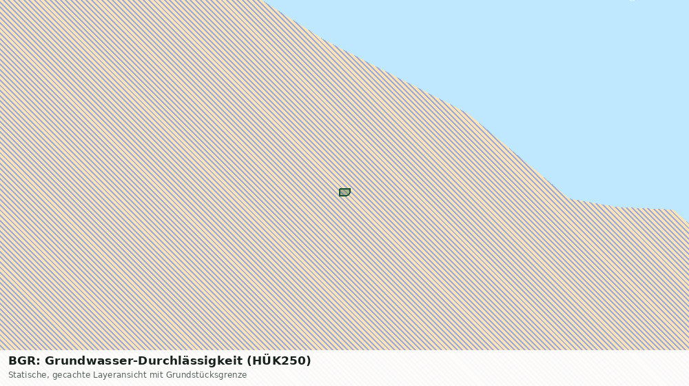 Statische Kartenansicht: BGR: Grundwasser-Durchlässigkeit (HÜK250)