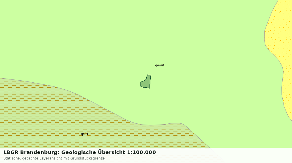 Statische Kartenansicht: LBGR Brandenburg: Geologische Übersicht 1:100.000