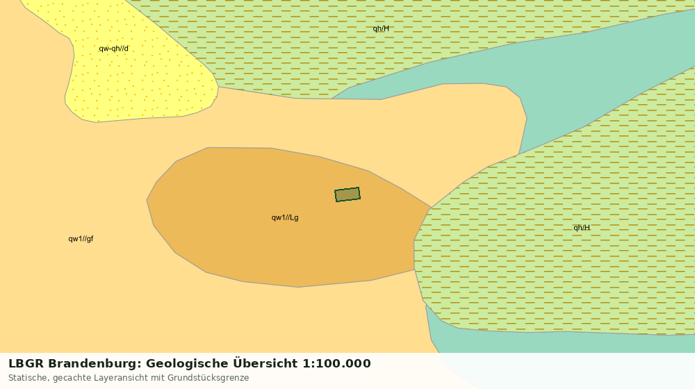 Statische Kartenansicht: LBGR Brandenburg: Geologische Übersicht 1:100.000