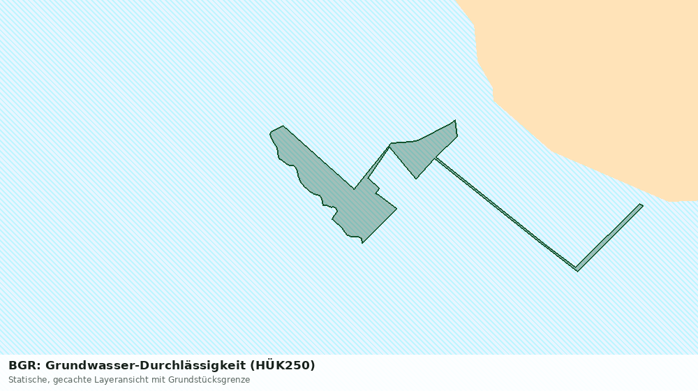 Statische Kartenansicht: BGR: Grundwasser-Durchlässigkeit (HÜK250)