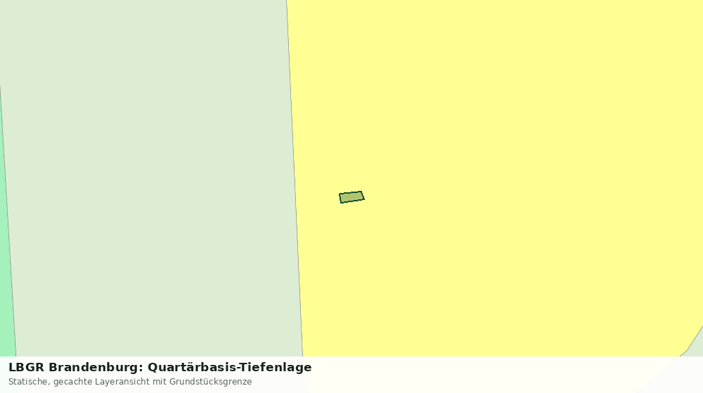 Statische Kartenansicht: LBGR Brandenburg: Quartärbasis-Tiefenlage