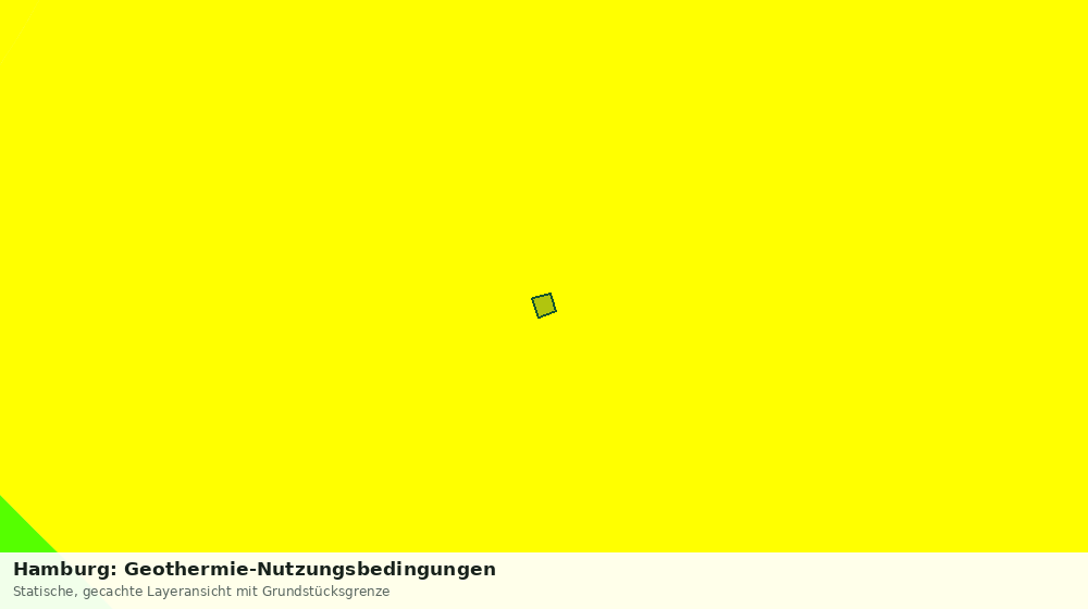 Statische Kartenansicht: Hamburg: Geothermie-Nutzungsbedingungen