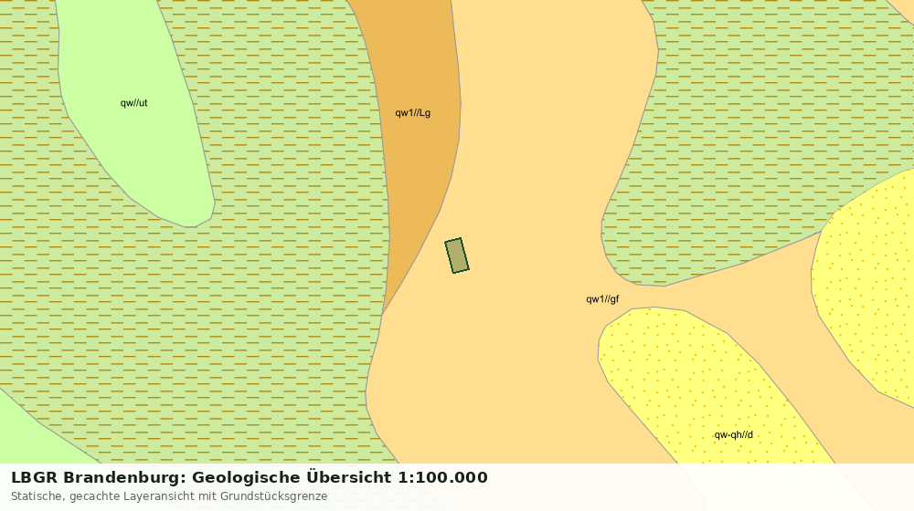 Statische Kartenansicht: LBGR Brandenburg: Geologische Übersicht 1:100.000