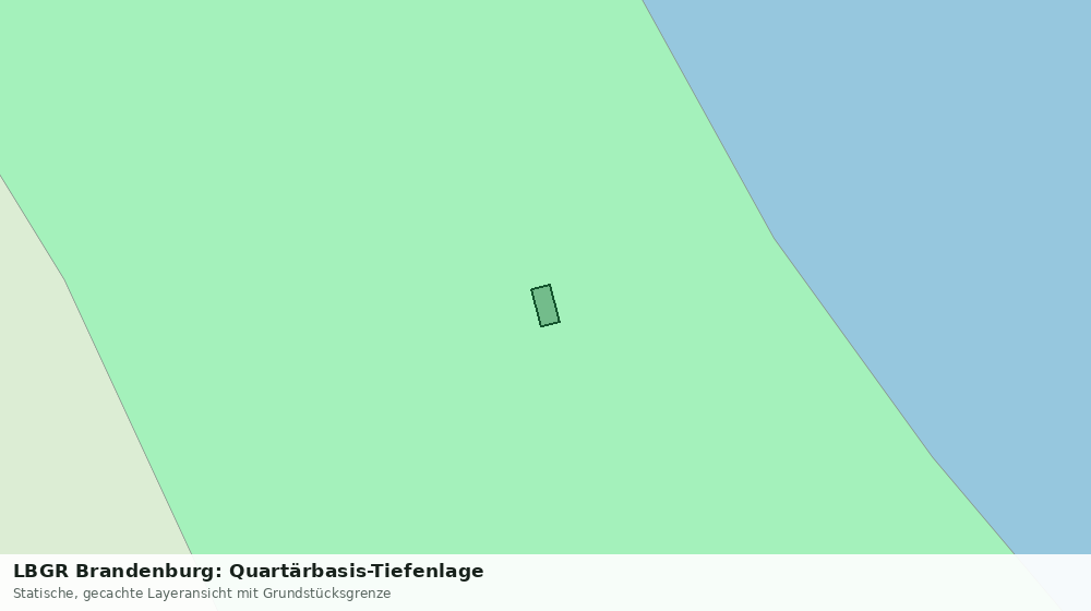 Statische Kartenansicht: LBGR Brandenburg: Quartärbasis-Tiefenlage