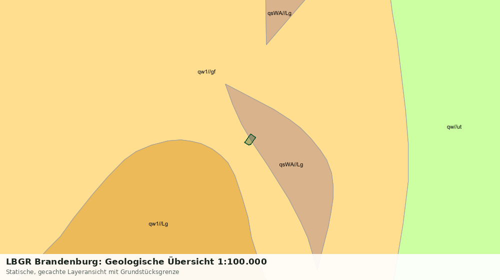 Statische Kartenansicht: LBGR Brandenburg: Geologische Übersicht 1:100.000