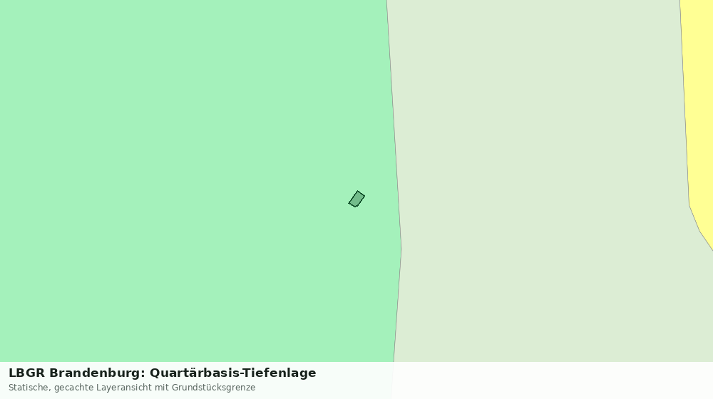 Statische Kartenansicht: LBGR Brandenburg: Quartärbasis-Tiefenlage