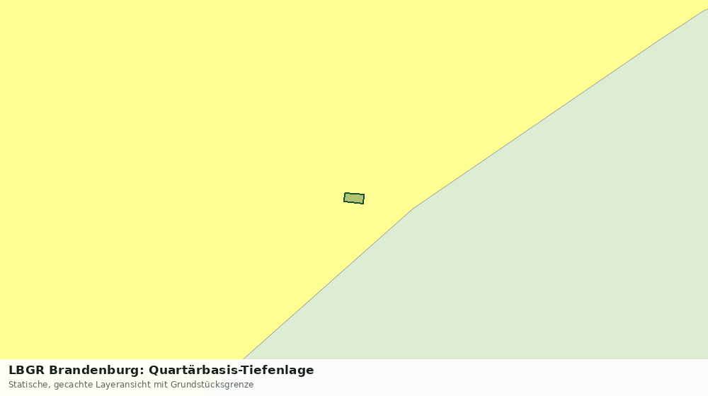 Statische Kartenansicht: LBGR Brandenburg: Quartärbasis-Tiefenlage