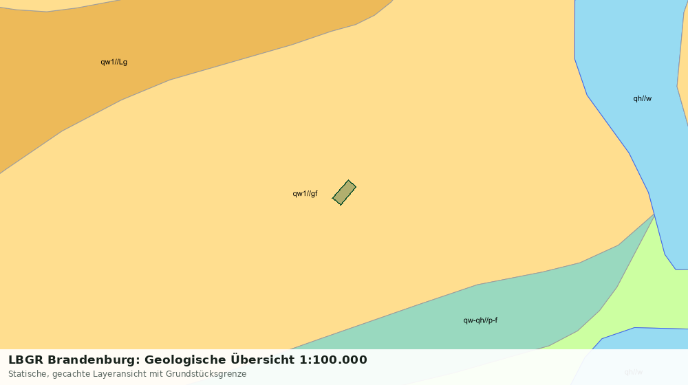 Statische Kartenansicht: LBGR Brandenburg: Geologische Übersicht 1:100.000