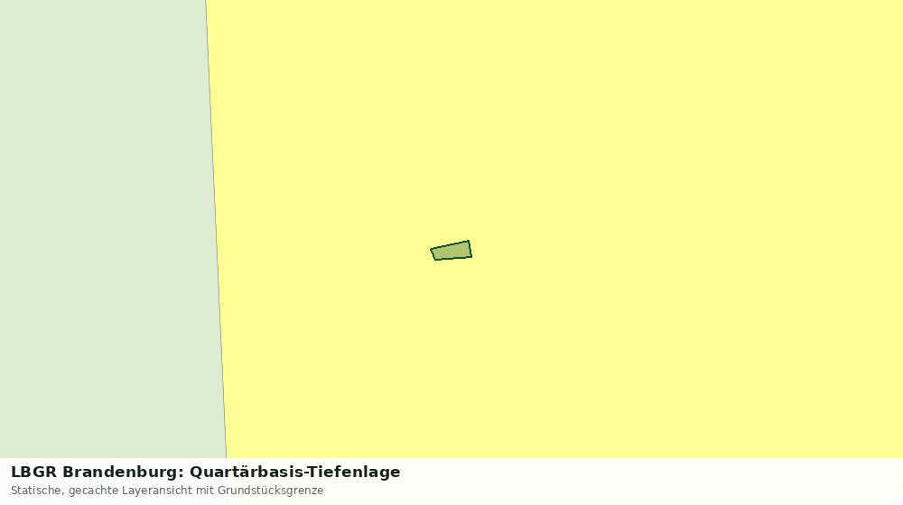 Statische Kartenansicht: LBGR Brandenburg: Quartärbasis-Tiefenlage
