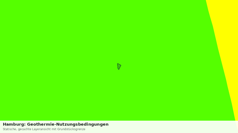 Statische Kartenansicht: Hamburg: Geothermie-Nutzungsbedingungen