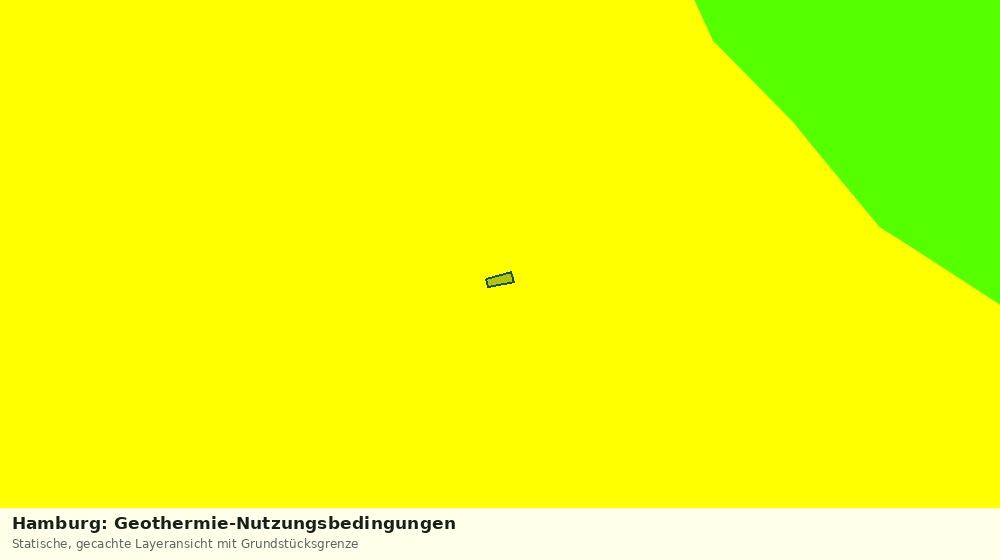 Statische Kartenansicht: Hamburg: Geothermie-Nutzungsbedingungen