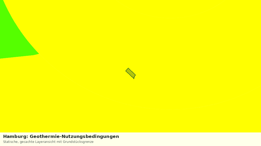 Statische Kartenansicht: Hamburg: Geothermie-Nutzungsbedingungen