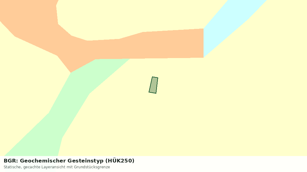 Statische Kartenansicht: BGR: Geochemischer Gesteinstyp (HÜK250)
