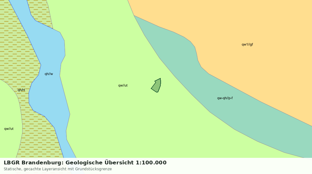 Statische Kartenansicht: LBGR Brandenburg: Geologische Übersicht 1:100.000