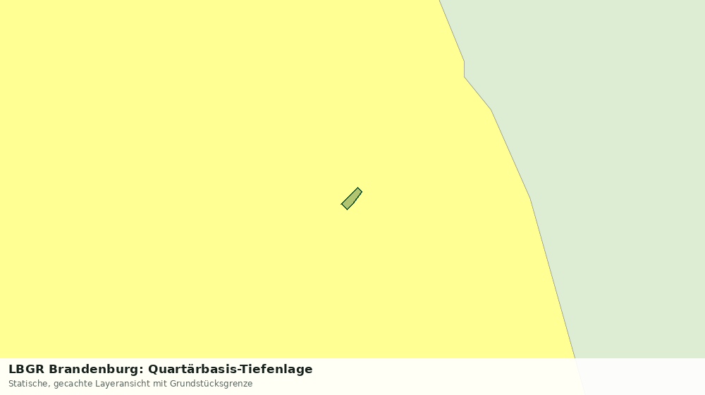 Statische Kartenansicht: LBGR Brandenburg: Quartärbasis-Tiefenlage