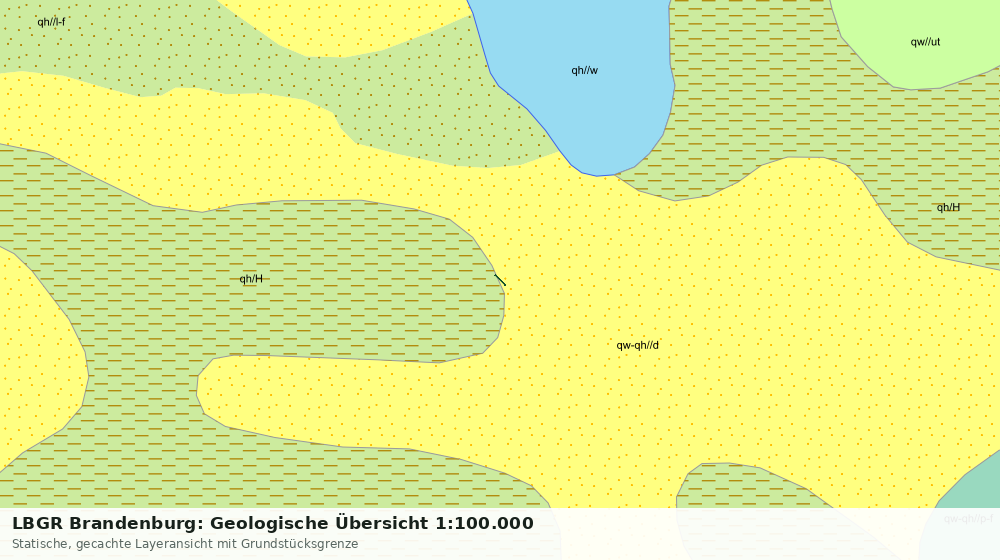 Statische Kartenansicht: LBGR Brandenburg: Geologische Übersicht 1:100.000