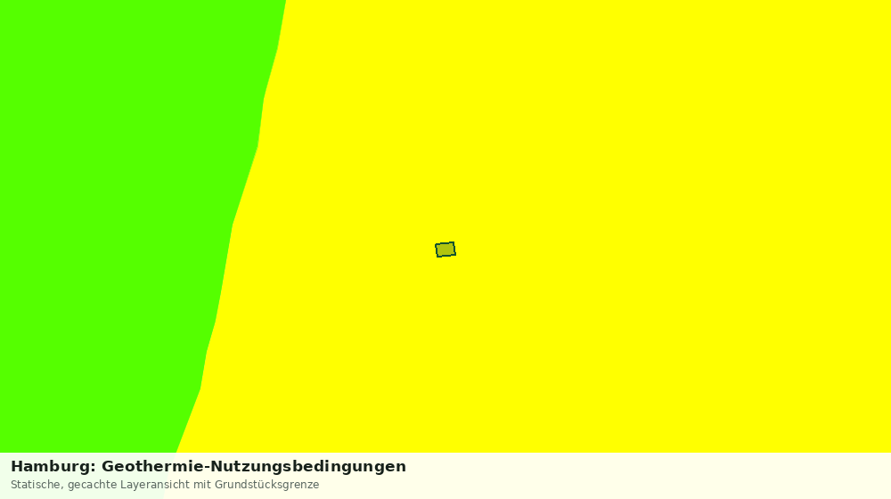 Statische Kartenansicht: Hamburg: Geothermie-Nutzungsbedingungen