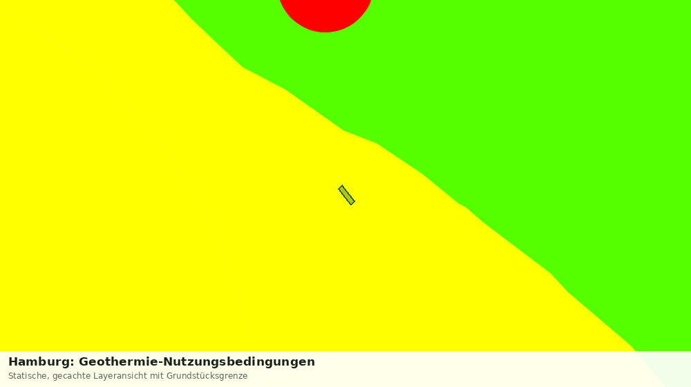 Statische Kartenansicht: Hamburg: Geothermie-Nutzungsbedingungen