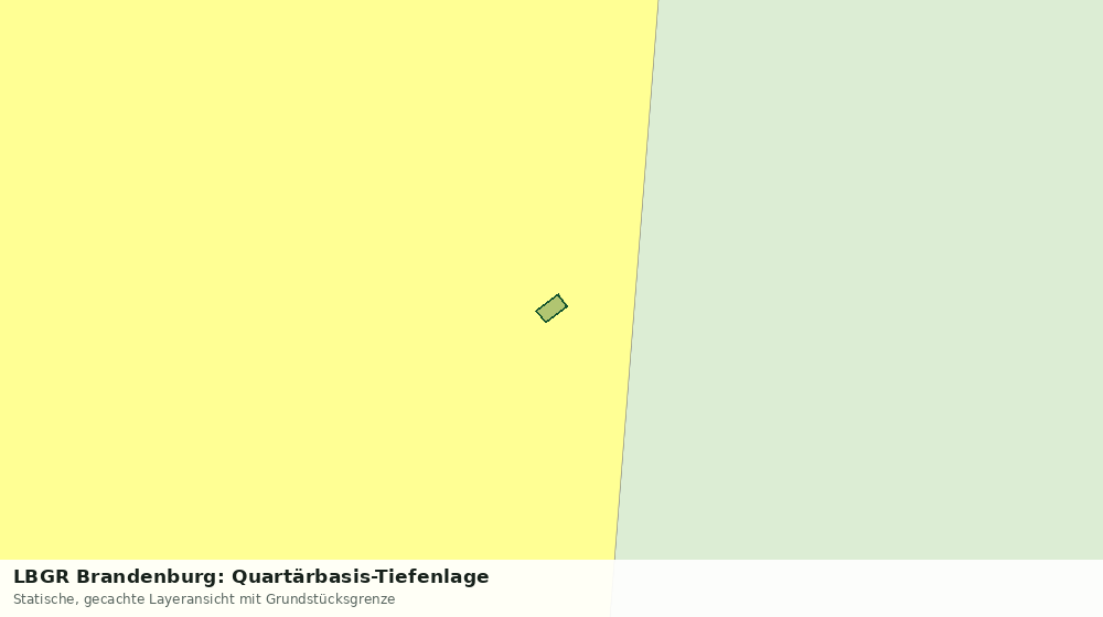 Statische Kartenansicht: LBGR Brandenburg: Quartärbasis-Tiefenlage
