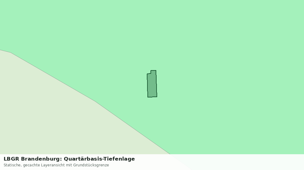 Statische Kartenansicht: LBGR Brandenburg: Quartärbasis-Tiefenlage