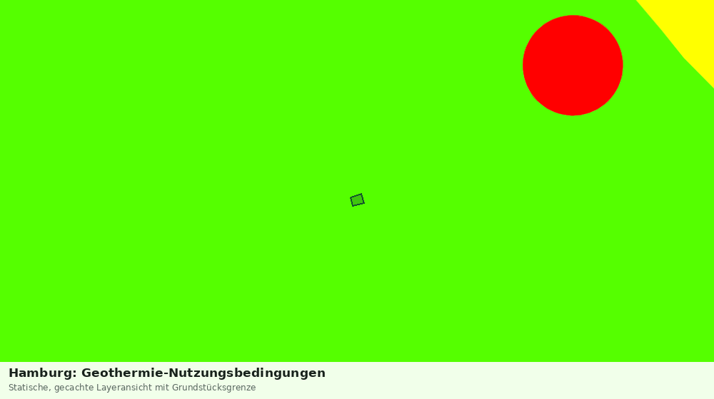 Statische Kartenansicht: Hamburg: Geothermie-Nutzungsbedingungen