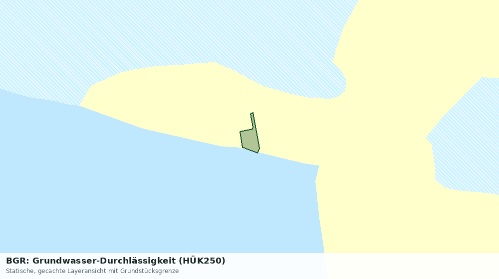 Statische Kartenansicht: BGR: Grundwasser-Durchlässigkeit (HÜK250)