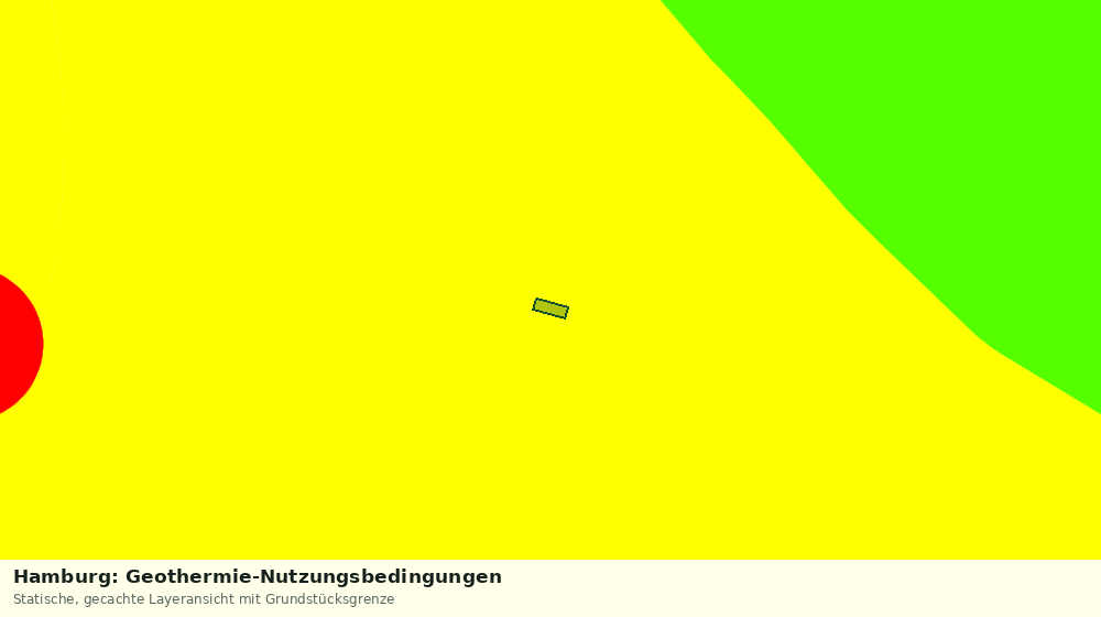 Statische Kartenansicht: Hamburg: Geothermie-Nutzungsbedingungen