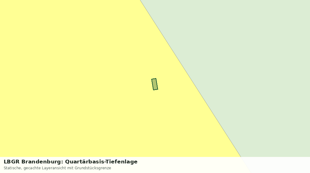Statische Kartenansicht: LBGR Brandenburg: Quartärbasis-Tiefenlage