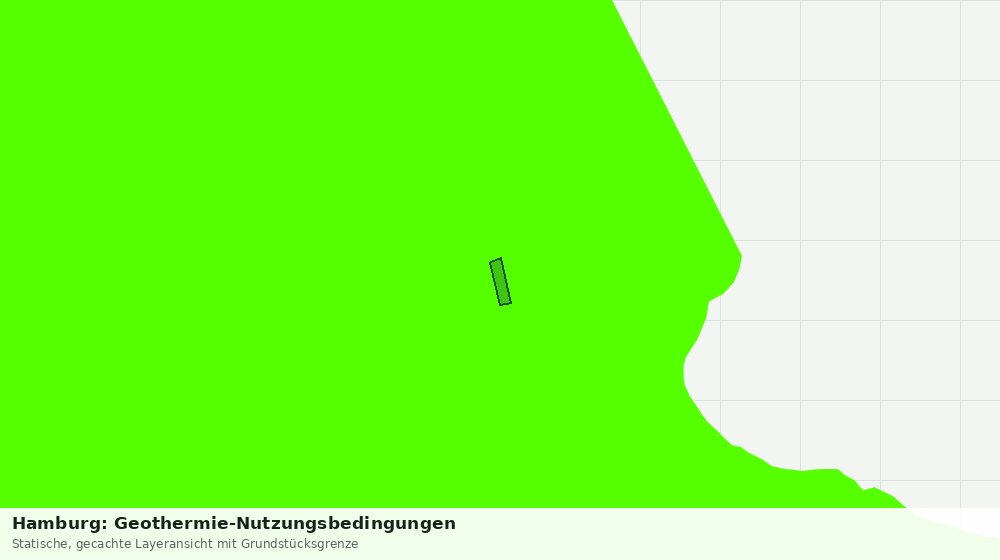 Statische Kartenansicht: Hamburg: Geothermie-Nutzungsbedingungen