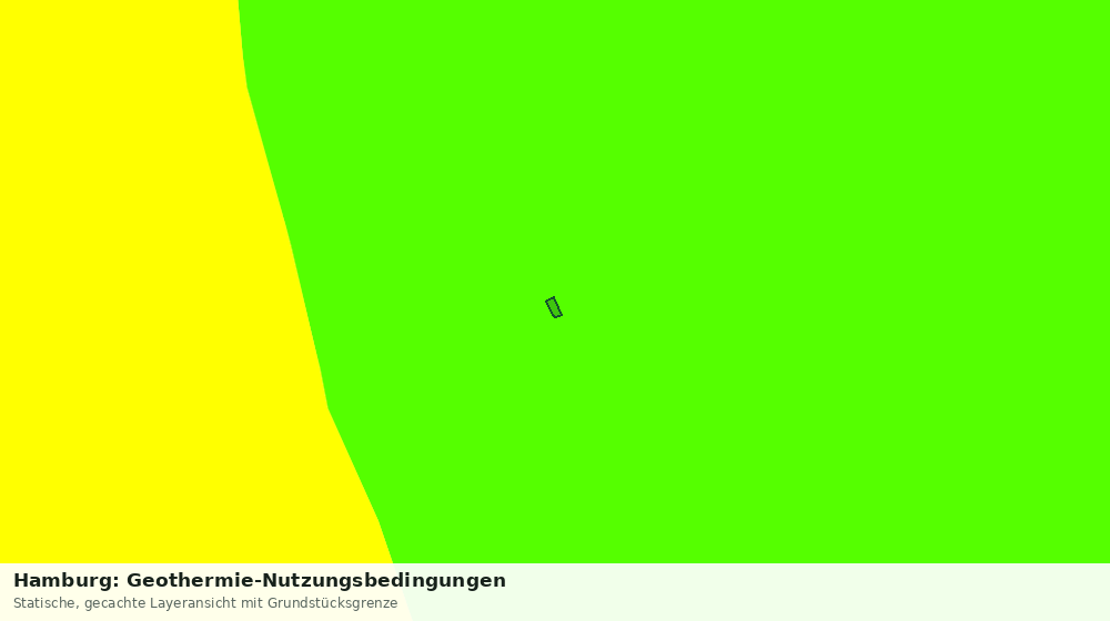 Statische Kartenansicht: Hamburg: Geothermie-Nutzungsbedingungen