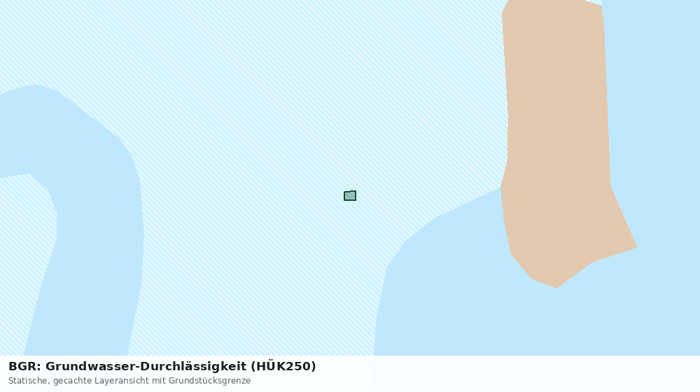 Statische Kartenansicht: BGR: Grundwasser-Durchlässigkeit (HÜK250)