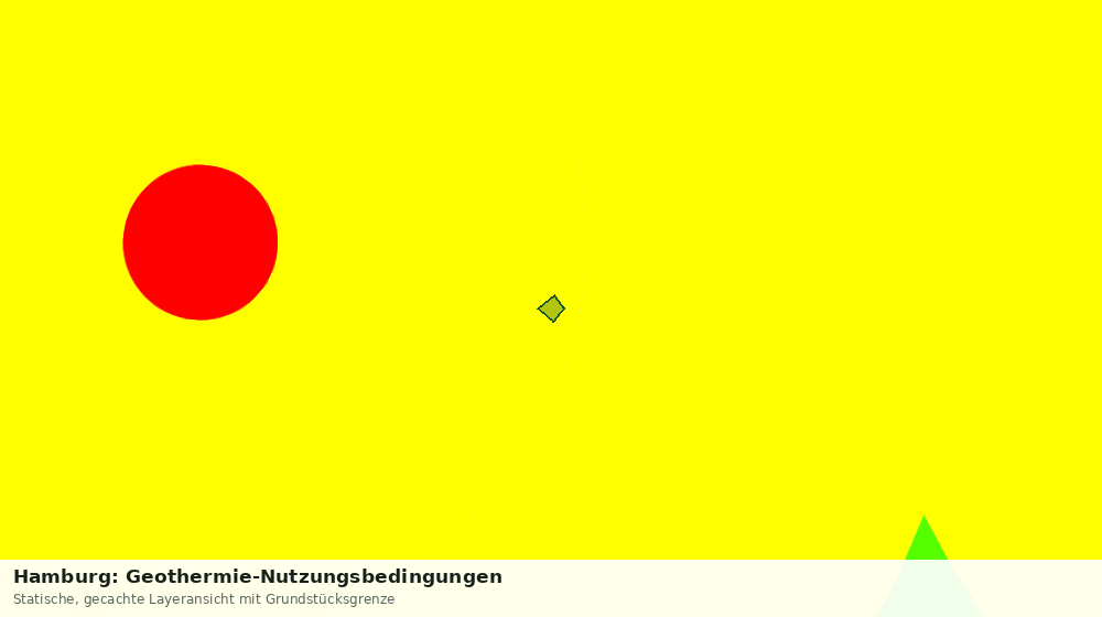 Statische Kartenansicht: Hamburg: Geothermie-Nutzungsbedingungen