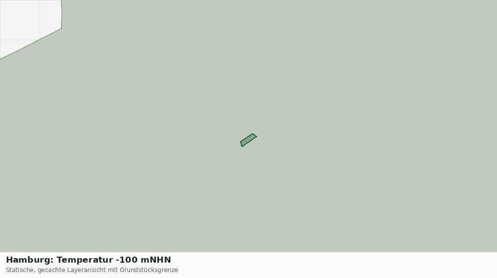 Statische Kartenansicht: Hamburg: Temperatur -100 mNHN