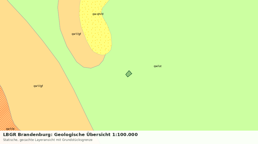 Statische Kartenansicht: LBGR Brandenburg: Geologische Übersicht 1:100.000