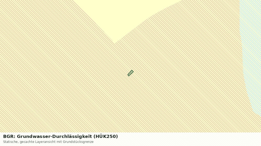 Statische Kartenansicht: BGR: Grundwasser-Durchlässigkeit (HÜK250)