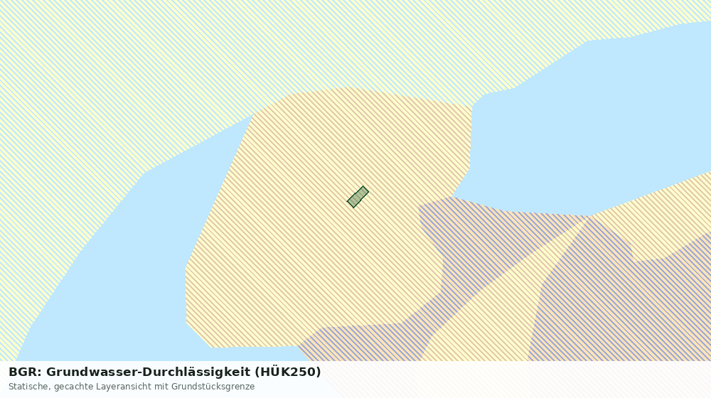 Statische Kartenansicht: BGR: Grundwasser-Durchlässigkeit (HÜK250)