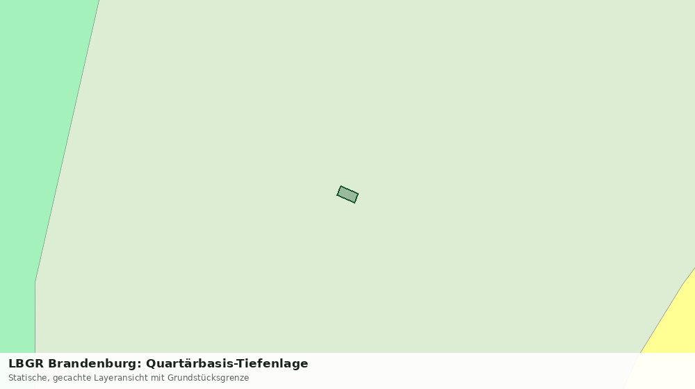 Statische Kartenansicht: LBGR Brandenburg: Quartärbasis-Tiefenlage