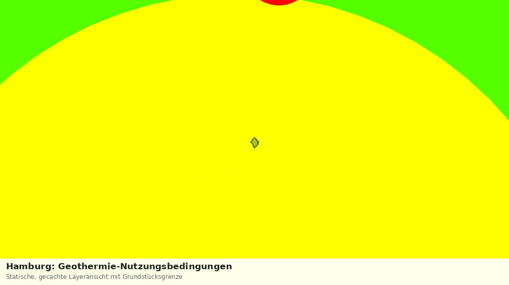 Statische Kartenansicht: Hamburg: Geothermie-Nutzungsbedingungen