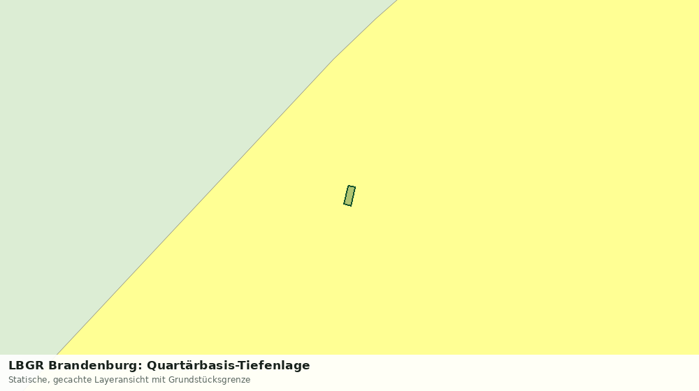 Statische Kartenansicht: LBGR Brandenburg: Quartärbasis-Tiefenlage