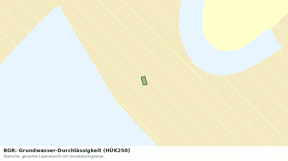 Statische Kartenansicht: BGR: Grundwasser-Durchlässigkeit (HÜK250)