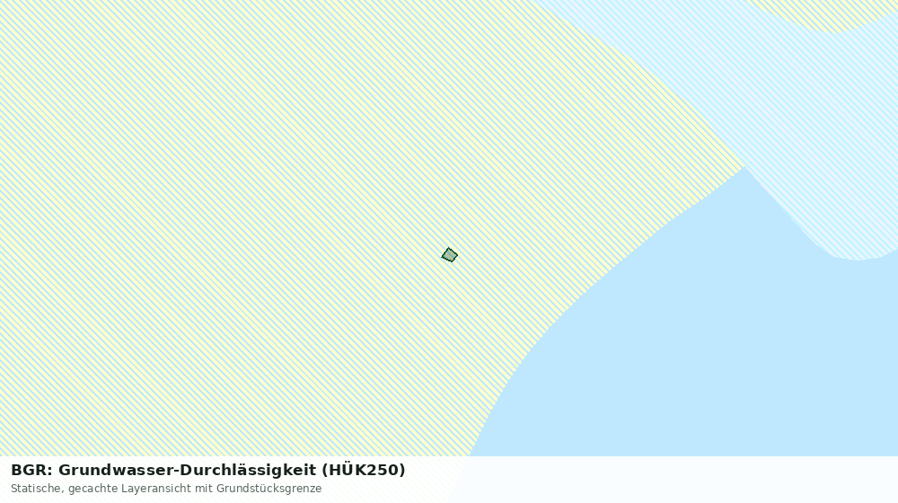 Statische Kartenansicht: BGR: Grundwasser-Durchlässigkeit (HÜK250)