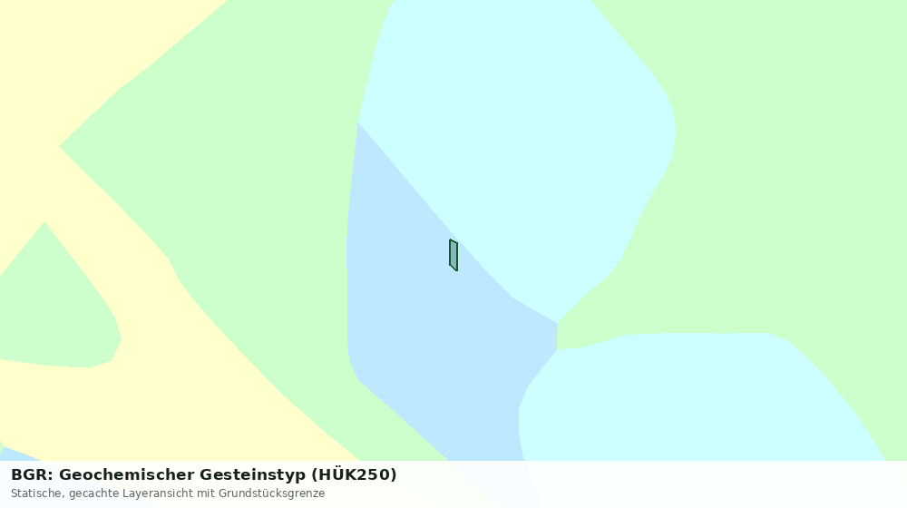 Statische Kartenansicht: BGR: Geochemischer Gesteinstyp (HÜK250)