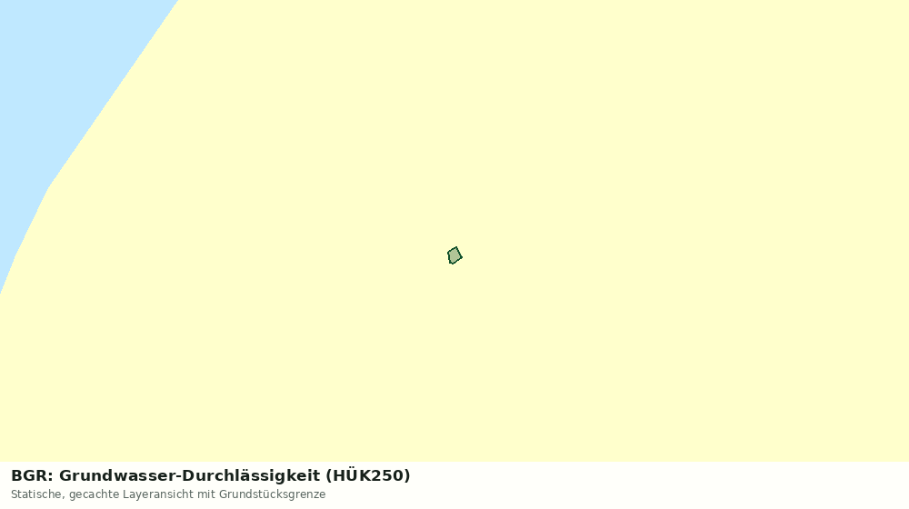 Statische Kartenansicht: BGR: Grundwasser-Durchlässigkeit (HÜK250)
